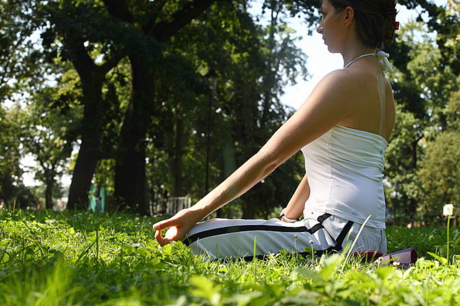 Medytacja w parku